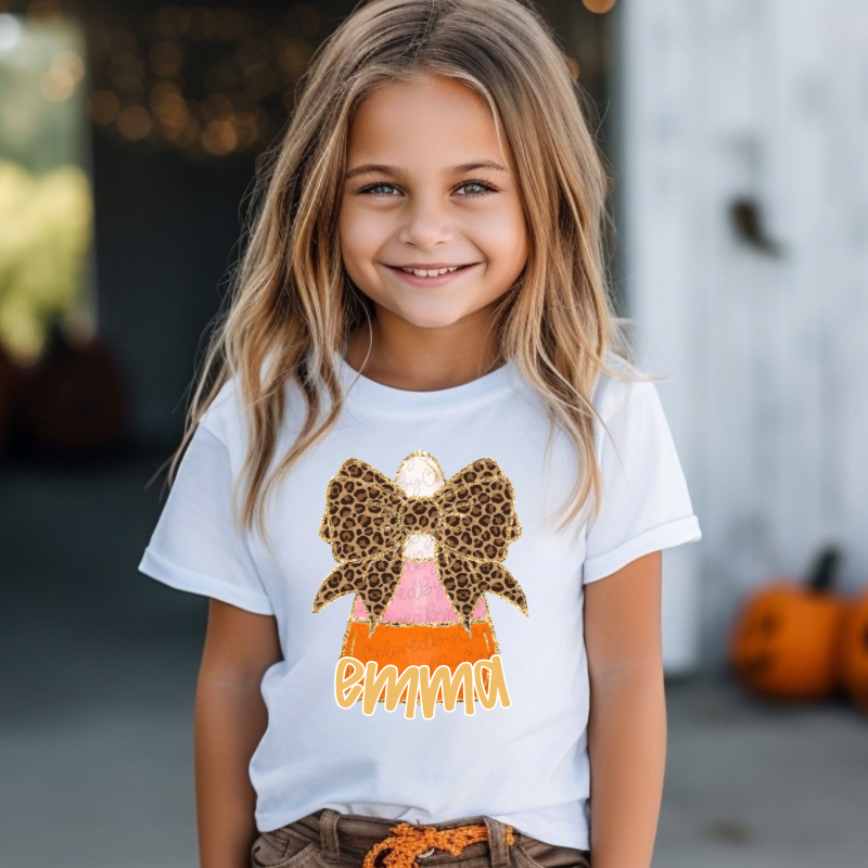 Candy Corn Name Tee