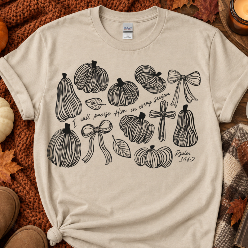 Praise Him Pumpkins Tee