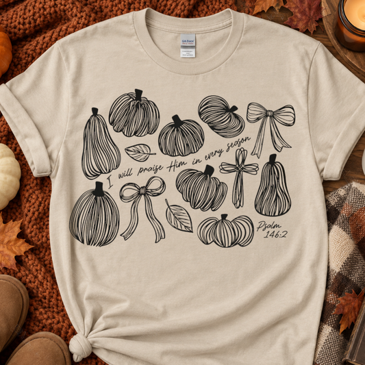 Praise Him Pumpkins Tee