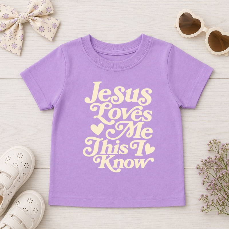 Retro Jesus Loves Me Tee