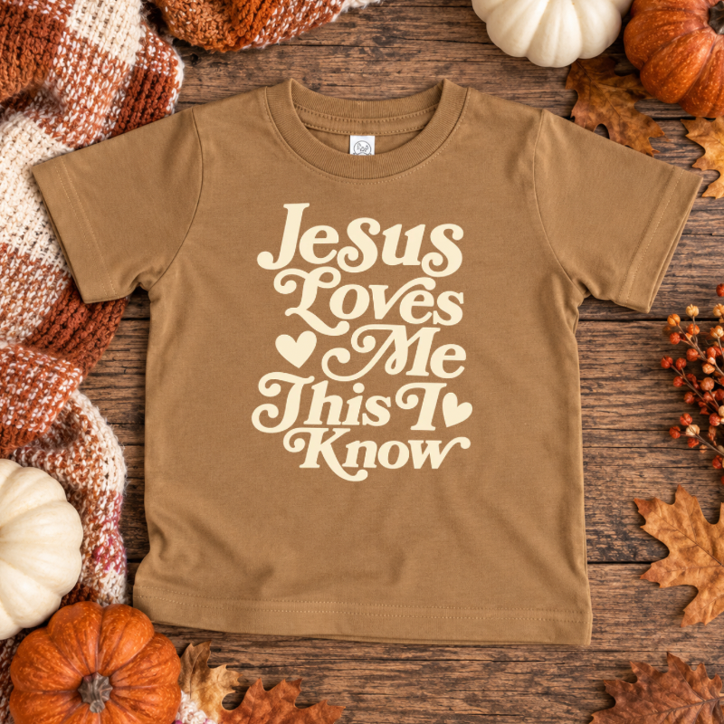 Retro Jesus Loves Me Tee
