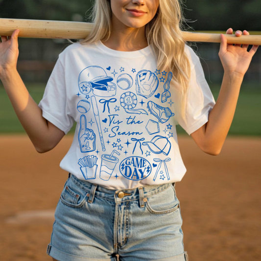 Ballgame Doodle Tee
