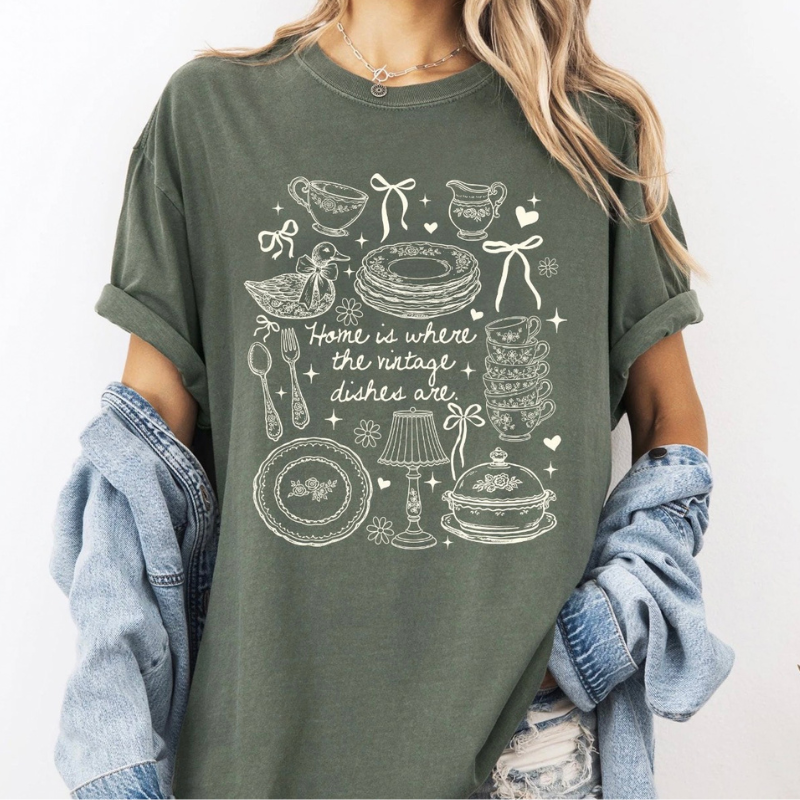 Vintage Dishes Tee