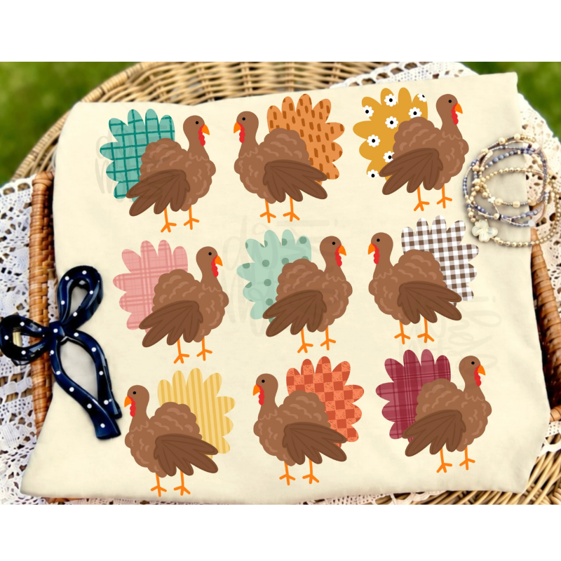 Pattern Turkeys Top