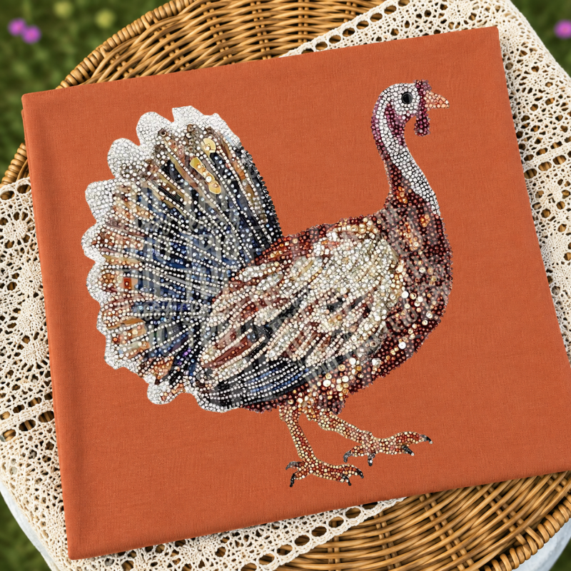 Rhinestone Turkey Top