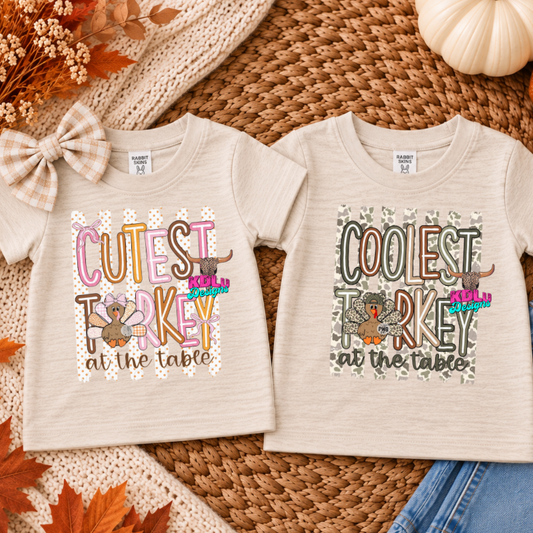 Cutest & Coolest Turkeys Tee