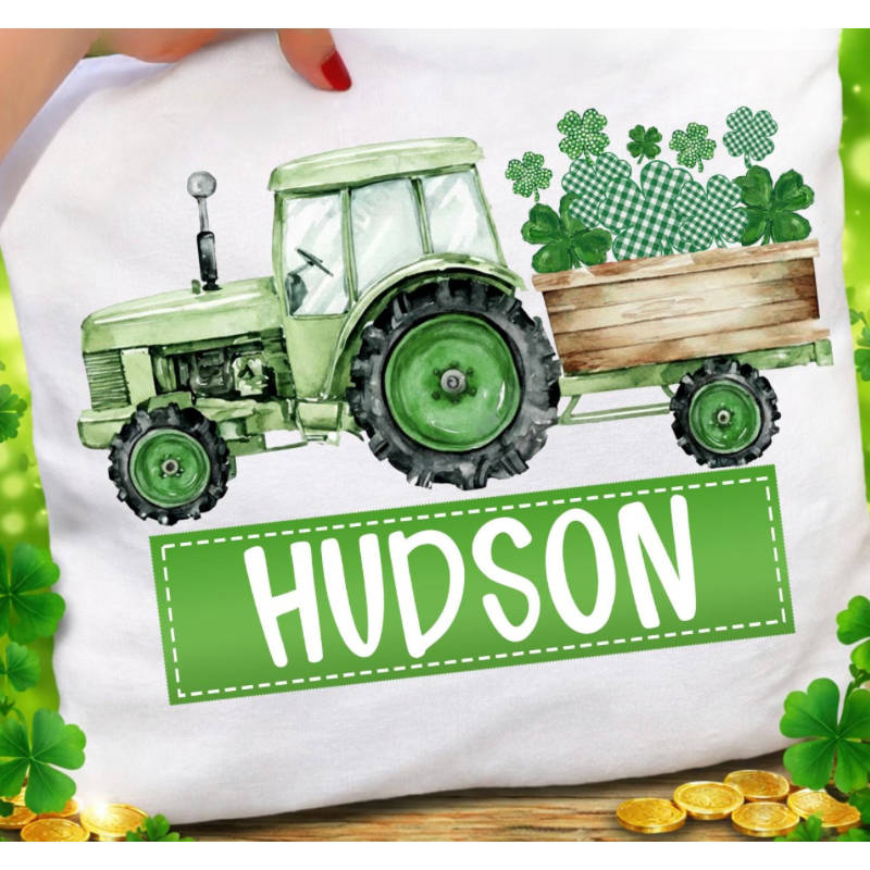 Lucky Name Tractor Tee (Kids)