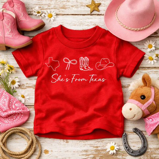 She’s From Texas (Toddler) Tee