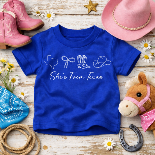 She’s From Texas (Toddler) Tee