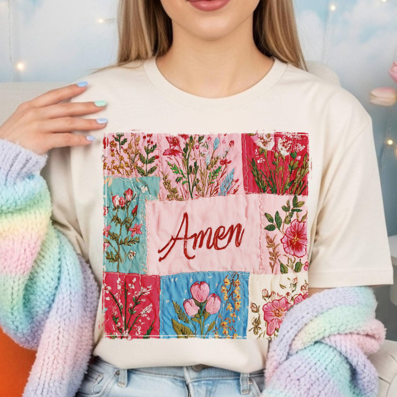 Amen Patchwork Tee