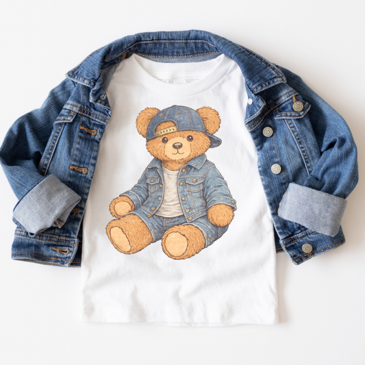 Vintage Denim Bear Tee