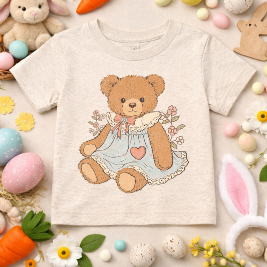 Vintage Girly Bear Tee
