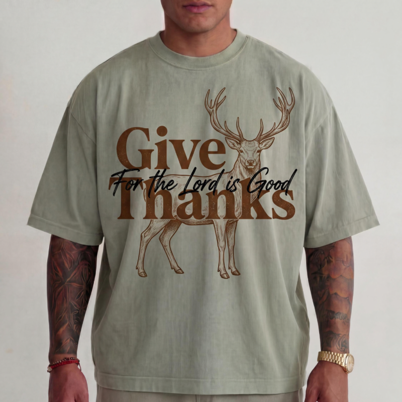 Give Thanks Deer Top