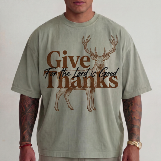 Give Thanks Deer Top