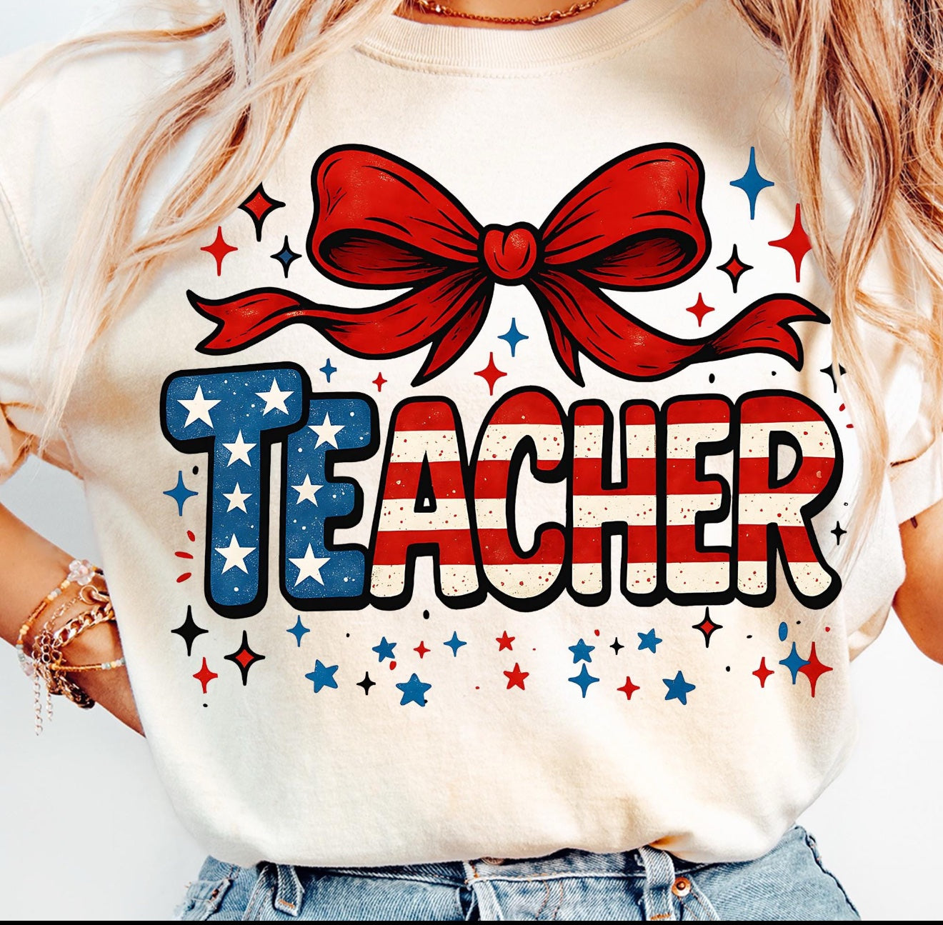 Patriotic Teacher Tee