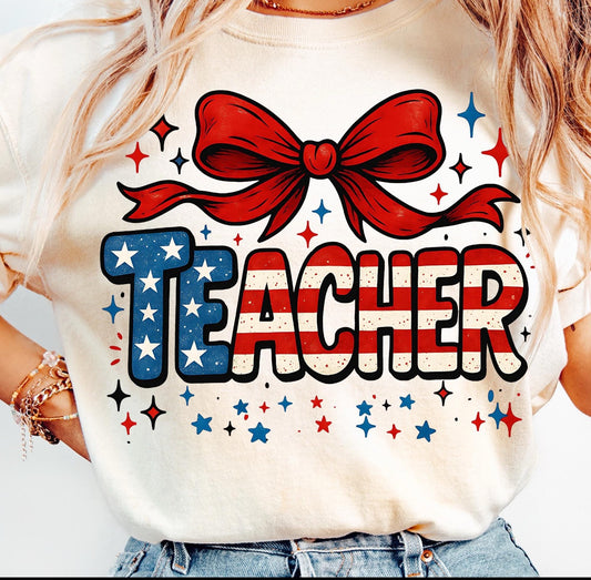 Patriotic Teacher Tee
