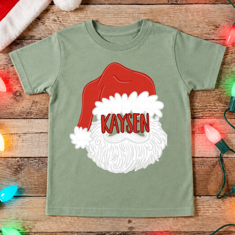Santa Custom Name Tee