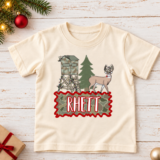 Reindeer Stand Name Tee