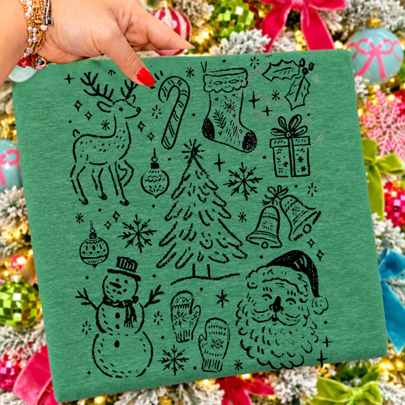 Christmas Doodles Top