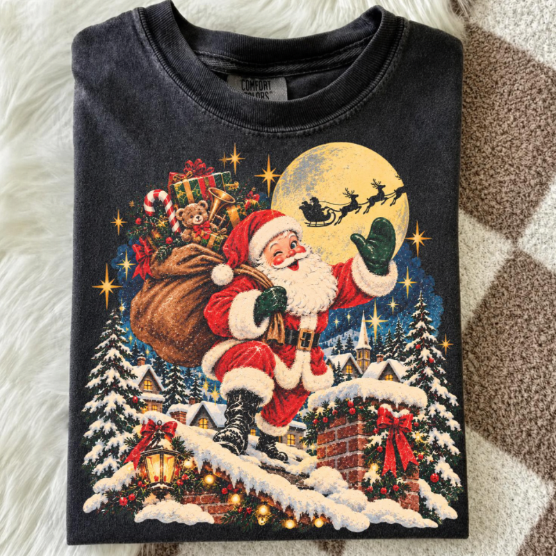Vintage Chimney Scene Top