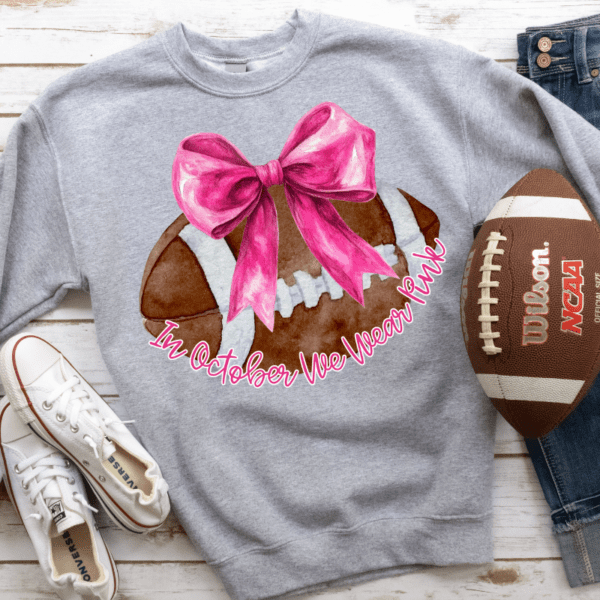 Football Pink Out Sweatshirt