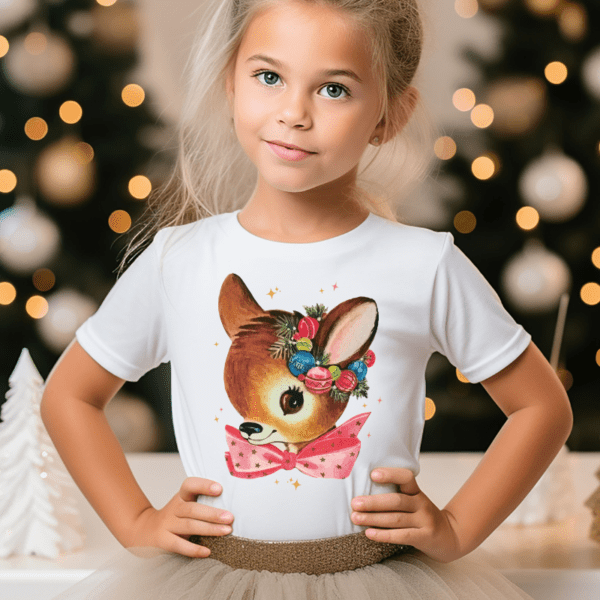 Vintage Girly Deer Tee (Youth)