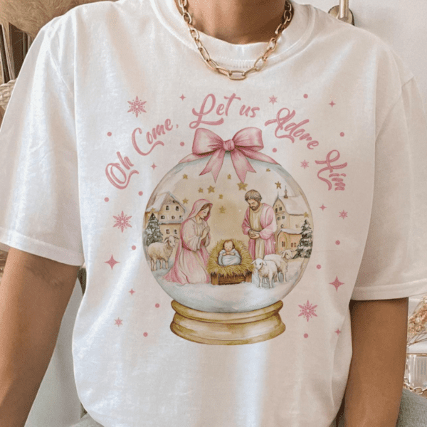 Adore Him Snow Globe Tee