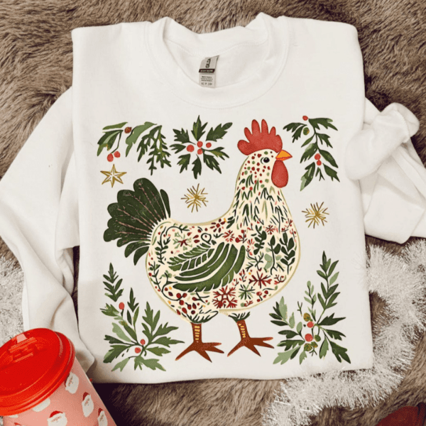 Christmas Chicken Sweatshirt