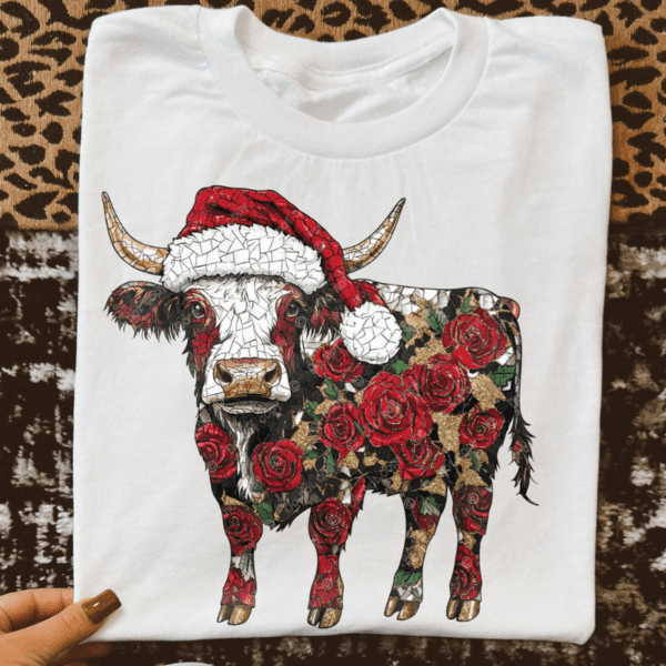 Christmas Cow Tee